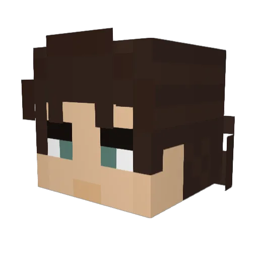 SNASH0404 Minecraft avatar head, 3D render
