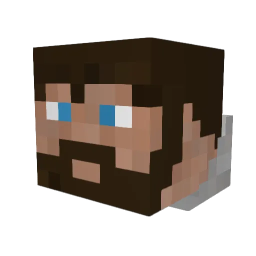 SNA_Therin Minecraft avatar head, 3D render