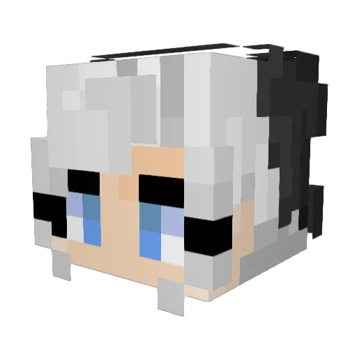 SNB666 Minecraft avatar head, 3D render