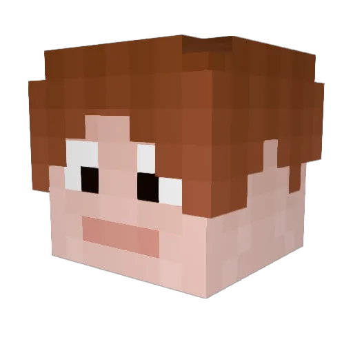 SNIPERBOLIOX Minecraft avatar head, 3D render