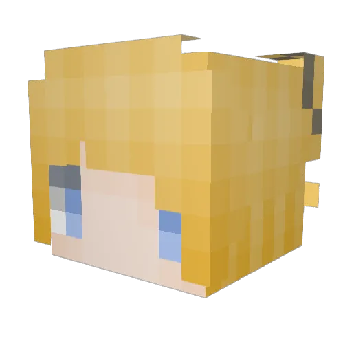 SNOBBISM_ Minecraft avatar head, 3D render