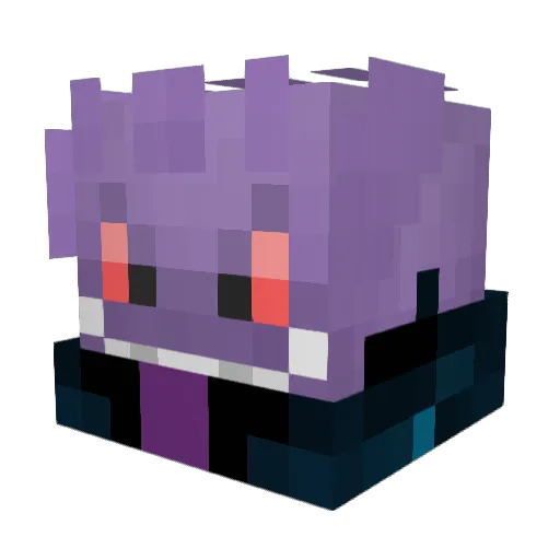 SNOOEXT Minecraft avatar head, 3D render