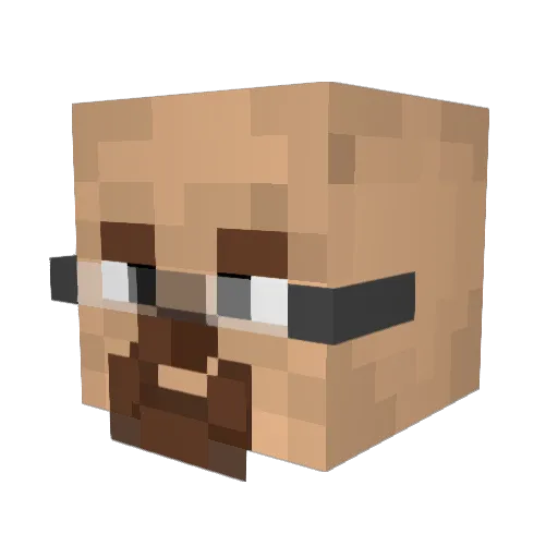 SNOOPY7WTF Minecraft avatar head, 3D render