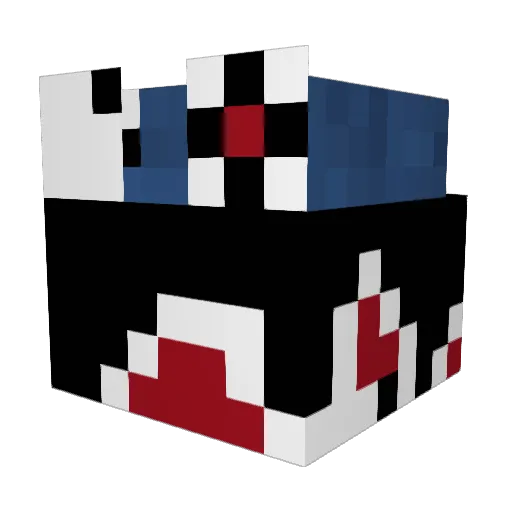 SNOTFACE47 Minecraft avatar head, 3D render