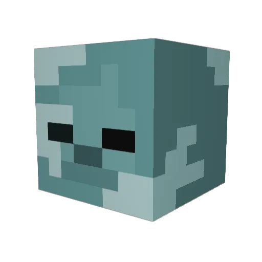 SNOWMANN29 Minecraft avatar head, 3D render