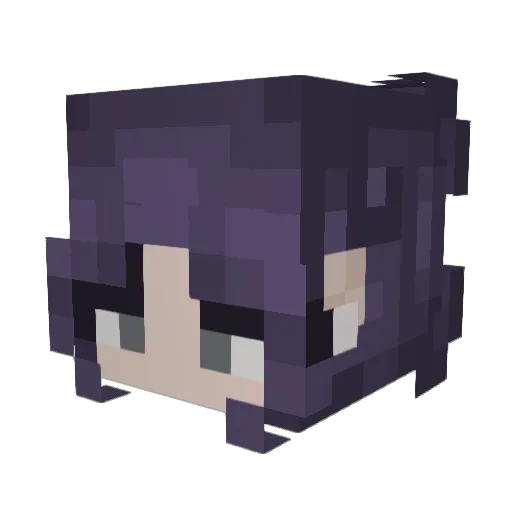 SNOWMANk2 Minecraft avatar head, 3D render
