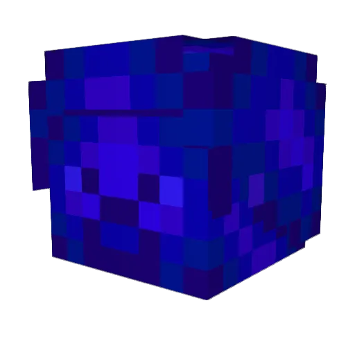 SNOWYLAPIS1 Minecraft avatar head, 3D render