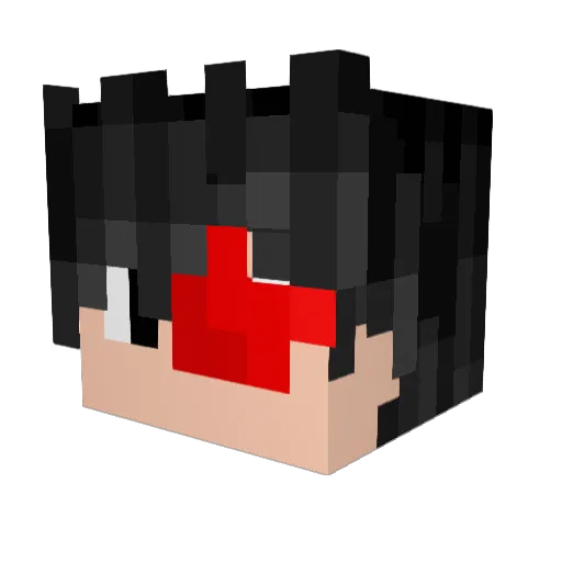 SNPROD Minecraft avatar head, 3D render