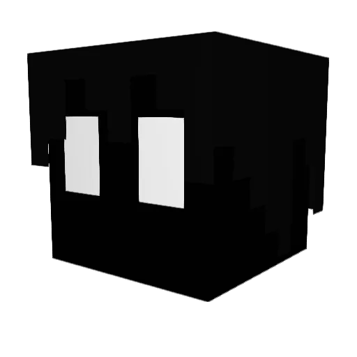 SNPR_024 Minecraft avatar head, 3D render