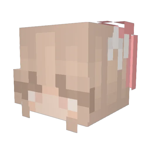 SN_AKA Minecraft avatar head, 3D render