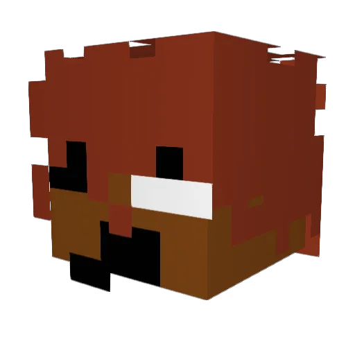 SNister_ Minecraft avatar head, 3D render