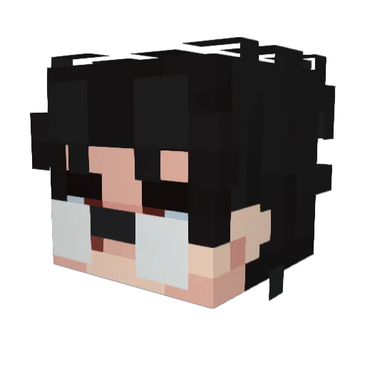 SOBECKYY Minecraft avatar head, 3D render
