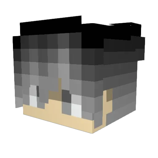 SOCRAFTO Minecraft avatar head, 3D render