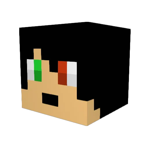 SOD763 Minecraft avatar head, 3D render