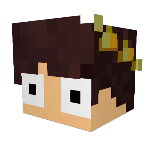 SODAPRO65 Minecraft avatar head, 3D render