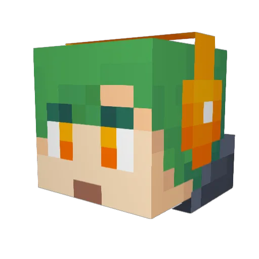 SODOOREN Minecraft avatar head, 3D render
