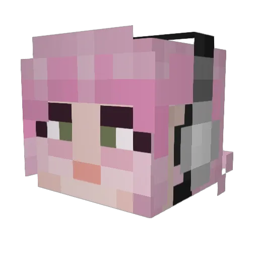 SOFiHypnagogic Minecraft avatar head, 3D render