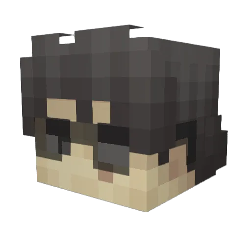 SOIFID Minecraft avatar head, 3D render