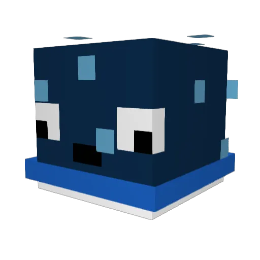 SOL4R_1 Minecraft avatar head, 3D render