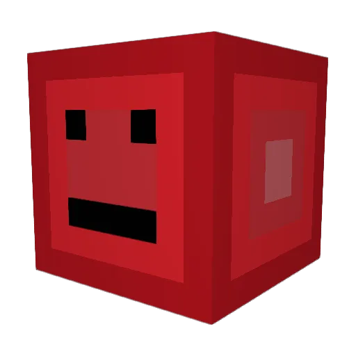 SOL895 Minecraft avatar head, 3D render