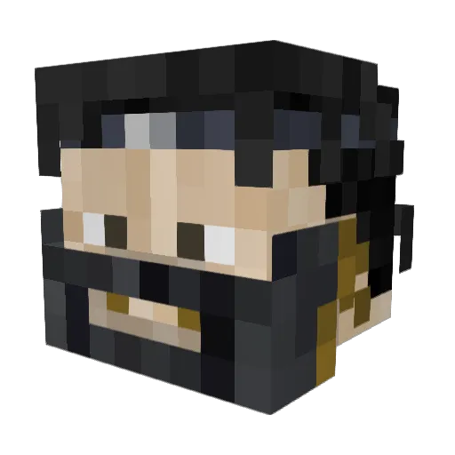 SOLIDUS7 Minecraft avatar head, 3D render