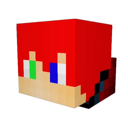 SOL_Arunia Minecraft avatar head, 3D render