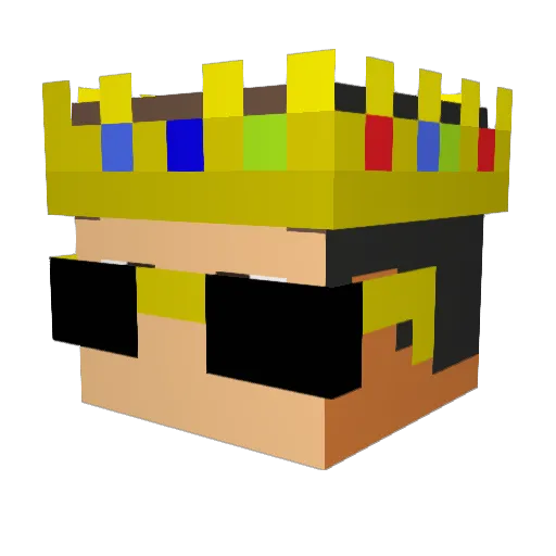 SOMATICS Minecraft avatar head, 3D render