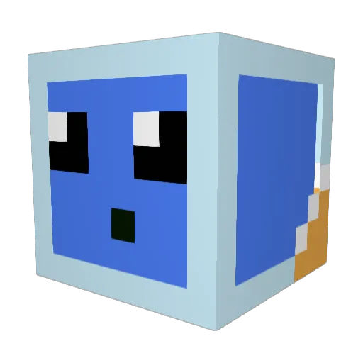 SOMINME123 Minecraft avatar head, 3D render