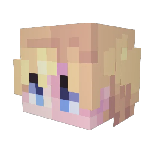 SONECA0 Minecraft avatar head, 3D render