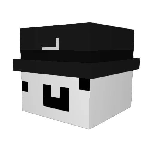 SONG4168 Minecraft avatar head, 3D render