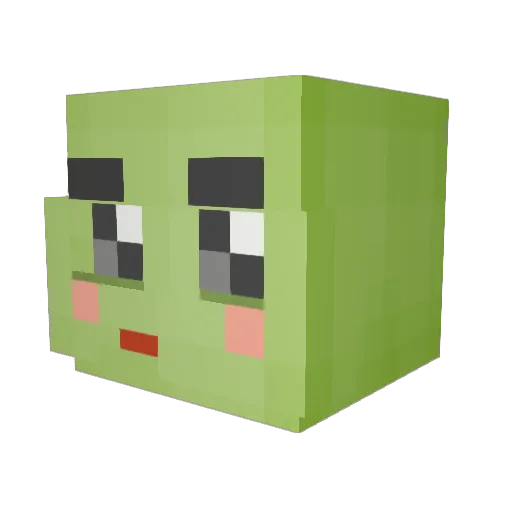 SONGYOON21 Minecraft avatar head, 3D render