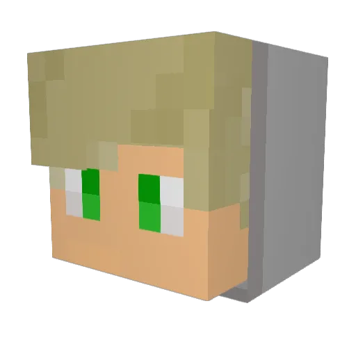 SONIC7SONIC7 Minecraft avatar head, 3D render