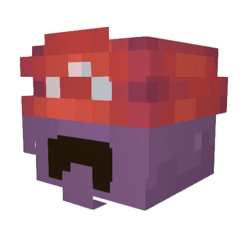 SONbI4 Minecraft avatar head, 3D render