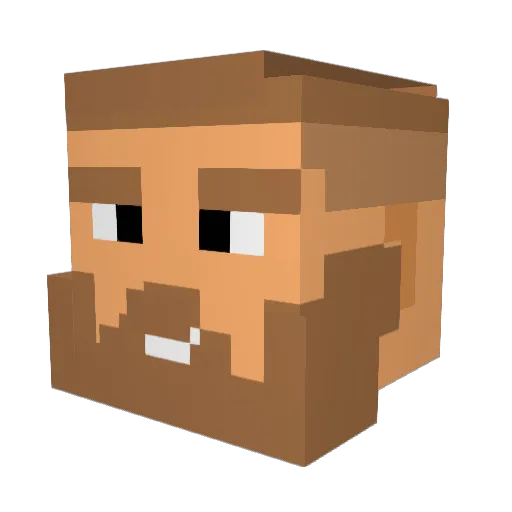 SOOOOOOOOOOOOOON Minecraft avatar head, 3D render