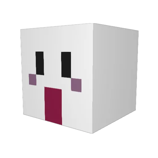 SOOOORI Minecraft avatar head, 3D render