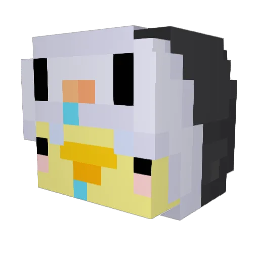SOOTHINGG Minecraft avatar head, 3D render