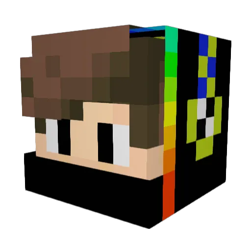 SORA2434 Minecraft avatar head, 3D render