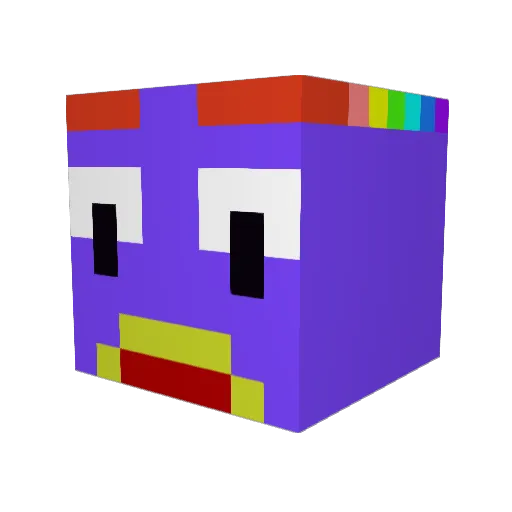 SORATTISP Minecraft avatar head, 3D render