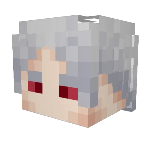 SORAjung111 Minecraft avatar head, 3D render