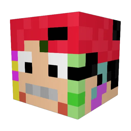 SORRYYOUDIE666 Minecraft avatar head, 3D render