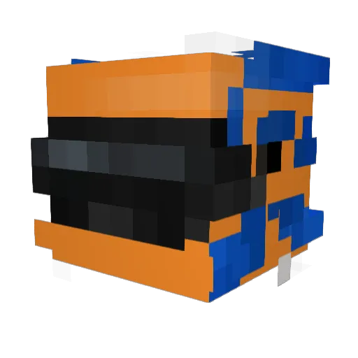 SORVT Minecraft avatar head, 3D render