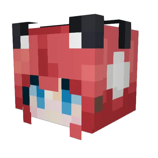 SOSAKUS Minecraft avatar head, 3D render