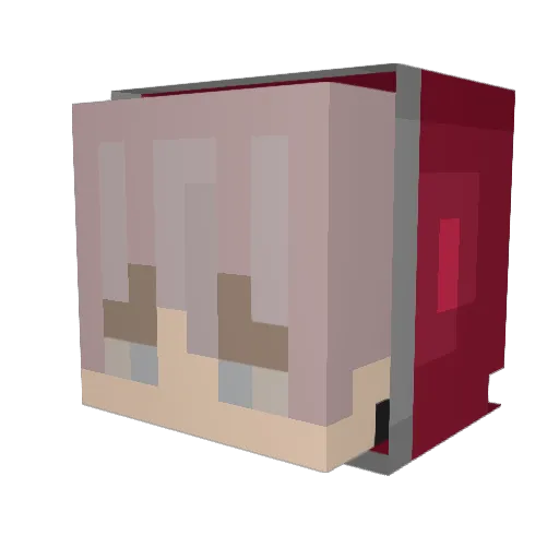SOSOONG Minecraft avatar head, 3D render