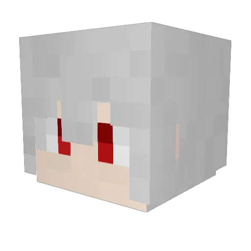 SOSOTAROU Minecraft avatar head, 3D render