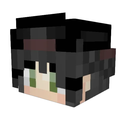 SOS_Mira Minecraft avatar head, 3D render
