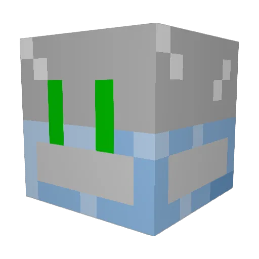 SOSalt Minecraft avatar head, 3D render