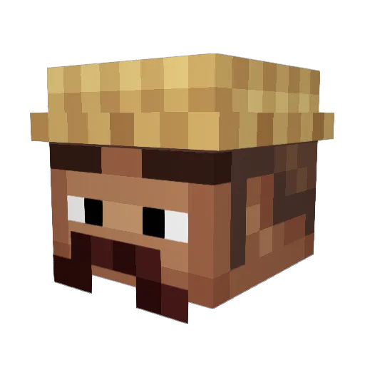 SOTEz777 Minecraft avatar head, 3D render