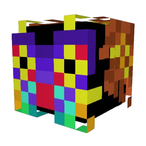 SOTgaming1 Minecraft avatar head, 3D render