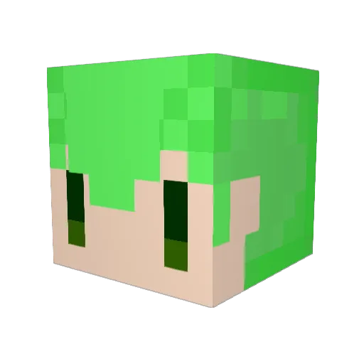 SOULD0405 Minecraft avatar head, 3D render