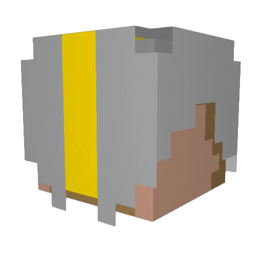 SOUPern00b Minecraft avatar head, 3D render